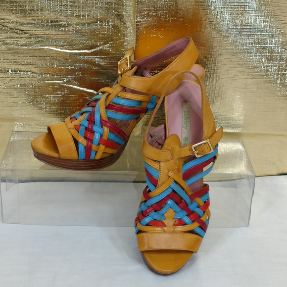 Sam & Libby Shoes - Sam &  Libby Edelman Strappy Sandal Heels Sz 6.5
